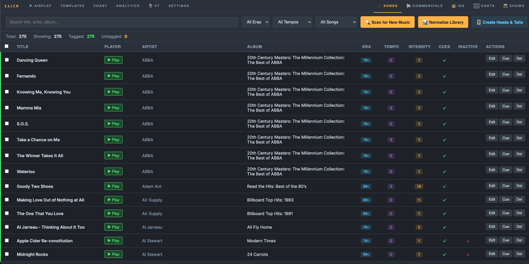 Music library browser
